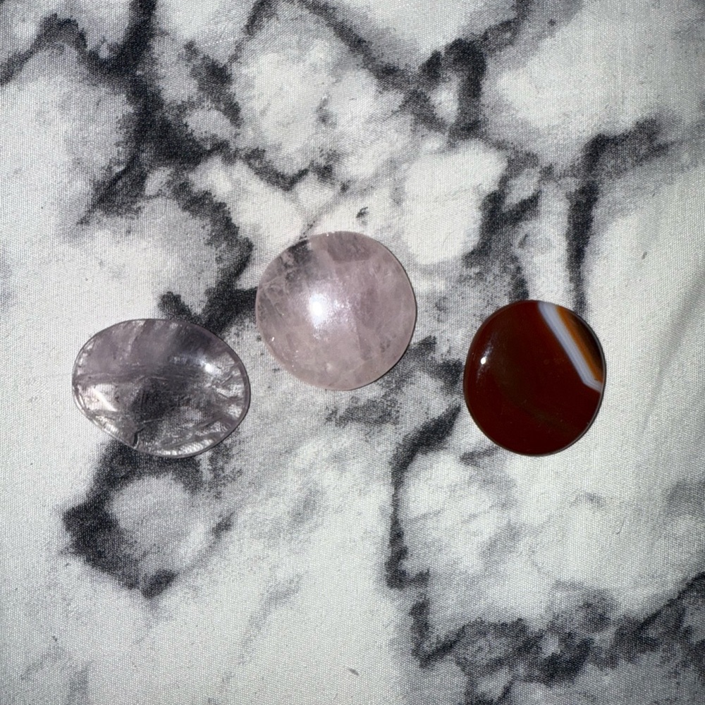 Set of Three Polished Stones